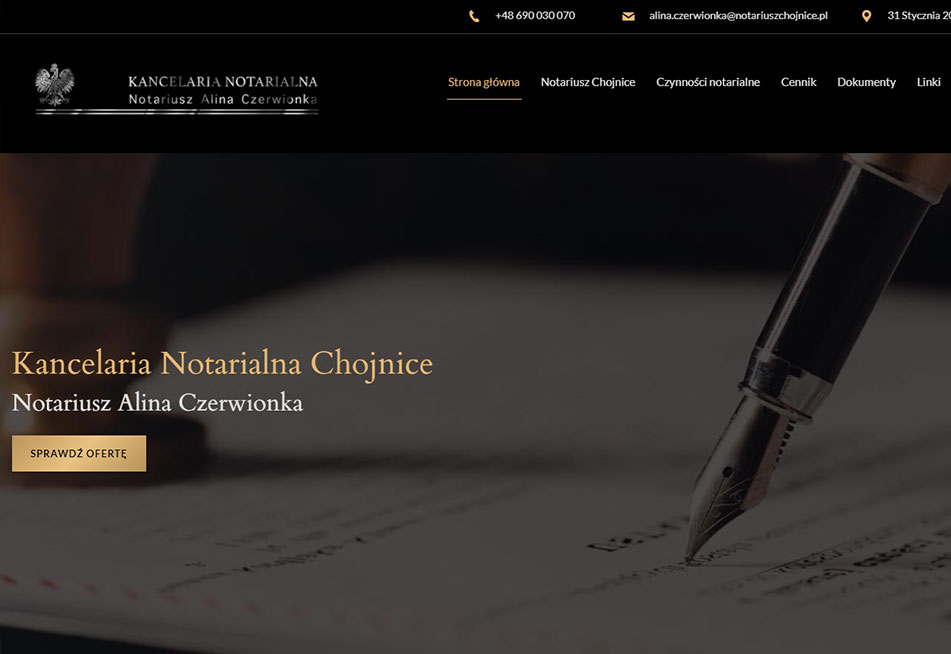 notariusz czerwionka - strony WWW Tarnów